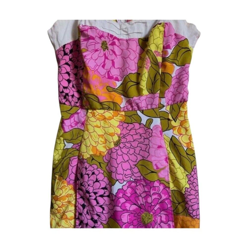 Unique Vintage 1950s Rockabilly Floral Romper Pink and Yellow Sz 3X NWT #13 - Picture 3 of 5